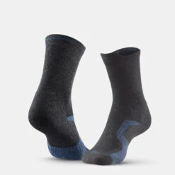 Quechua 2 Paires De Chaussettes De Randonnée Tiges Hautes Enfant Crossocks Noir Gris -Échappée Nature 2 paires de chaussettes de randonnee tiges hautes enfant crossocks noir gris 8