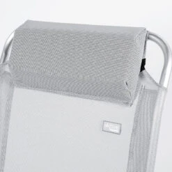 AKTIVE - Chaise Pliante Haute Avec Dossier Haut Réglable 5 Positions, Gris -Échappée Nature aktive chaise pliante haute avec dossier haut reglable 5 positions gris 4