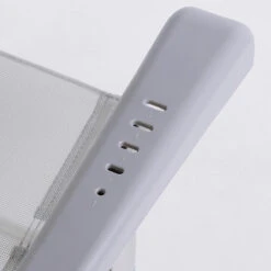 AKTIVE - Chaise Pliante Haute Avec Dossier Haut Réglable 5 Positions, Gris -Échappée Nature aktive chaise pliante haute avec dossier haut reglable 5 positions gris 5