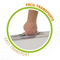 AKTIVE - Table Pliante Avec 2 Tabourets Et Poignée De Transpor, Gris 6 AKTIVE - Table Pliante Avec 2 Tabourets Et Poignée De Transpor, Gris -Échappée Nature aktive table pliante avec 2 tabourets et poignee de transpor gris 2