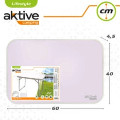 AKTIVE - Table Pliante Avec Poignée De Transport. Table De Camping 60x40x50 Cm -Échappée Nature aktive table pliante avec poignee de transport table de camping 60x40x50 cm 4