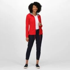 Regatta Bayarma Sweat De Marche Zippé à Capuche Pour Femme - Rouge Vif -Échappée Nature bayarma sweat de marche zippe a capuche pour femme rouge vif 2