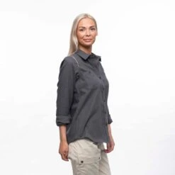 Bergans Of Norway Tovdal - Chemise De Marche Pour Femmes - Gris Foncé -Échappée Nature bergans of norway tovdal chemise de marche pour femmes gris fonce 4