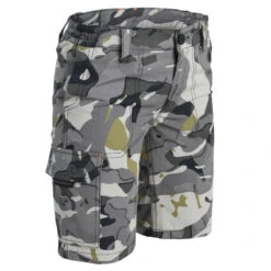 Bermuda Chasse Junior 500 Camouflage Gris
