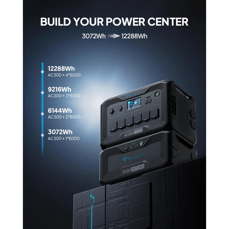BLUETTI AC300+B300 Générateur Électrique 3072Wh,LiFePO4 Pour Panne De Courant 6 BLUETTI AC300+B300 Générateur Électrique 3072Wh,LiFePO4 Pour Panne De Courant – Image 6