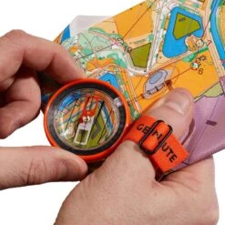 BOUSSOLE POUCE DROIT Pour Course D'orientation RACER 500 Noir Orange -Échappée Nature boussole pouce droit pour course dorientation racer 500 noir orange 3