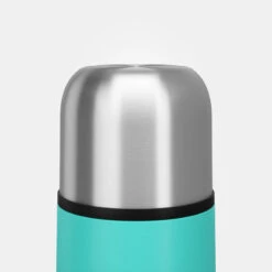 Quechua Bouteille Isotherme Inox 0,4L Avec Gobelet Pour La Randonnée - Turquoise -Échappée Nature bouteille isotherme inox 04l avec gobelet pour la randonnee turquoise 3