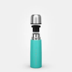 Quechua Bouteille Isotherme Inox 0,4L Avec Gobelet Pour La Randonnée - Turquoise -Échappée Nature bouteille isotherme inox 04l avec gobelet pour la randonnee turquoise 7