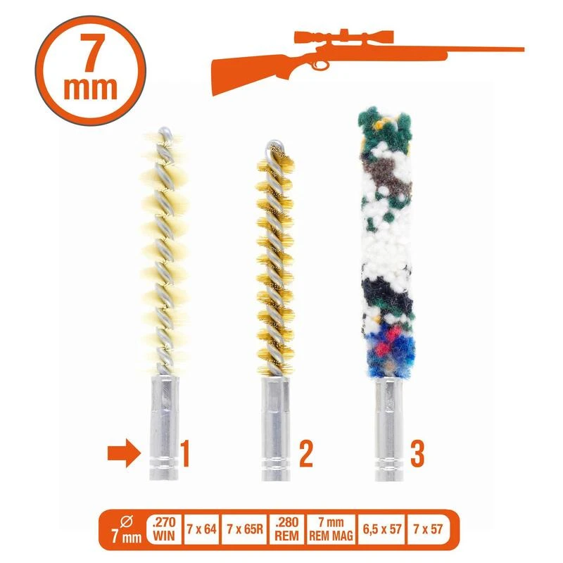 Brosses De Rechange Pour Kit Armes Rayées (filetage 8/32) 3 Brosses De Rechange Pour Kit Armes Rayées (filetage 8/32) – Image 3