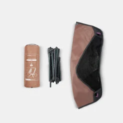 Quechua CHAISE BASSE PLIANTE DE CAMPING MH500 MARRON -Échappée Nature chaise basse pliante de camping mh500 marron 2