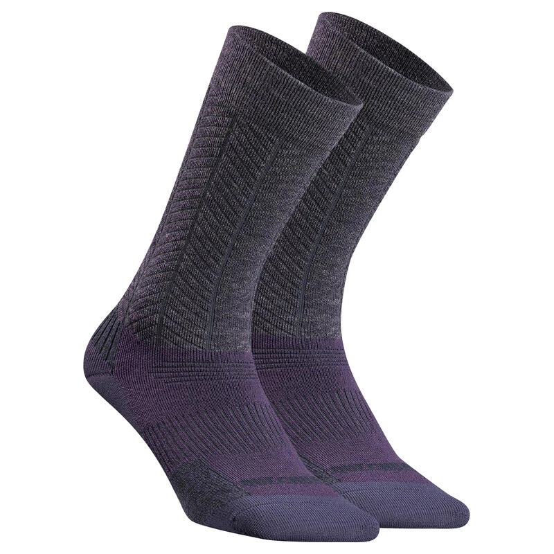 Quechua Chaussettes Chaudes De Randonnée - SH500 MID - X2 Paires 2 Quechua Chaussettes Chaudes De Randonnée - SH500 MID - X2 Paires – Image 2