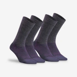 Quechua Chaussettes Chaudes De Randonnée - SH500 MID - X2 Paires