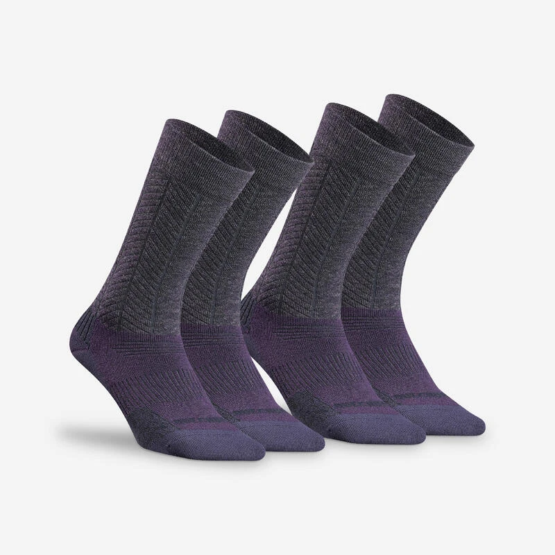 Quechua Chaussettes Chaudes De Randonnée - SH500 MID - X2 Paires 1 Quechua Chaussettes Chaudes De Randonnée - SH500 MID - X2 Paires
