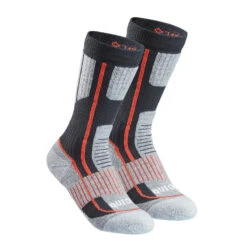 Quechua Chaussettes Chaudes De Randonnée - SH500 MOUNTAIN MID - Enfant X2 Paires -Échappée Nature chaussettes chaudes de randonnee sh500 mountain mid enfant x2 paires 2