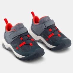 Quechua Chaussures De Randonnée Enfant à Scratch Crossrock Grise Rouge Du 24 AU 34 -Échappée Nature chaussures de randonnee enfant a scratch crossrock grise rouge du 24 au 34 3