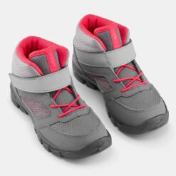 Quechua Chaussures De Randonnée Enfant Avec Scratch MH100 Mid Grise Rose Du 24 AU 34 8 Quechua Chaussures De Randonnée Enfant Avec Scratch MH100 Mid Grise Rose Du 24 AU 34 -Échappée Nature chaussures de randonnee enfant avec scratch mh100 mid grise rose du 24 au 34 3