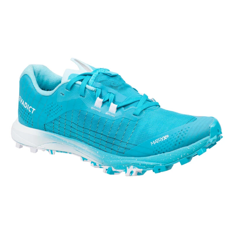 Chaussures De Trail Running Pour Femme Race Light Bleu Ciel Et Blanc 2 Chaussures De Trail Running Pour Femme Race Light Bleu Ciel Et Blanc – Image 2