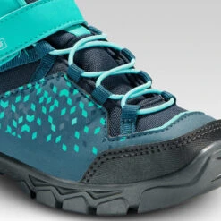 Quechua Chaussures Imperméables De Randonnée - MH120 MID Turquoises - Enfant 28 AU 34 -Échappée Nature chaussures impermeables de randonnee mh120 mid turquoises enfant 28 au 34 5