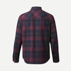 Chemise De Trekking Voyage - TRAVEL500 WARM Bordeaux Homme -Échappée Nature chemise de trekking voyage travel500 warm bordeaux homme 6