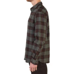 Chemise Manches Longues Chasse Coton Chaude Homme - 500 Carreaux Vert -Échappée Nature chemise manches longues chasse coton chaude homme 500 carreaux vert 3