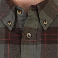 Chemise Manches Longues Chasse Coton Chaude Homme - 500 Carreaux Vert -Échappée Nature chemise manches longues chasse coton chaude homme 500 carreaux vert 5