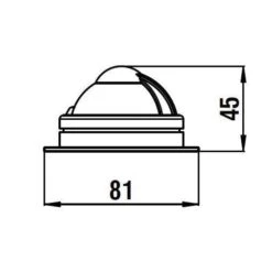 Compas Comet BC1 Noir - RIVIERA Diam 48 Mm / Rose Noire