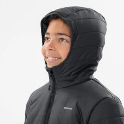 Quechua DOUDOUNE DE RANDONNÉE - HYBRIDE NOIRE - ENFANT 7-15 ANS -Échappée Nature doudoune de randonnee hybride noire enfant 7 15 ans 3