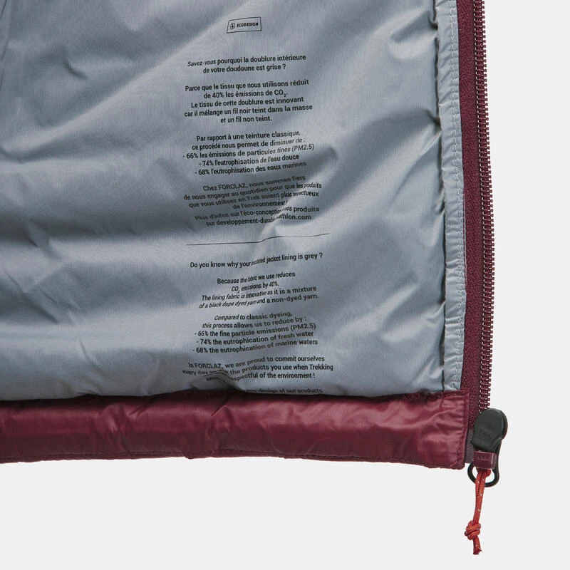 Doudoune En Duvet De Trek Montagne - MT100 -5 °C - Homme 8 Doudoune En Duvet De Trek Montagne - MT100 -5 °C - Homme – Image 8