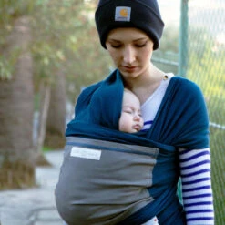 Écharpe L'Originale JPMBB - BLEU PAON, Eléphant -Échappée Nature echarpe loriginale jpmbb bleu paon elephant 2