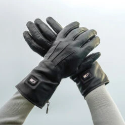 Gants En Cuir Chauffants - Extra Chauds - Noirs -Échappée Nature gants en cuir chauffants extra chauds noirs 4