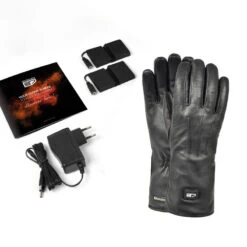 Gants En Cuir Chauffants - Extra Chauds - Noirs -Échappée Nature gants en cuir chauffants extra chauds noirs 5
