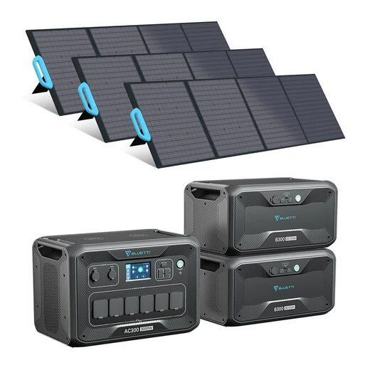 Générateur Solaire BLUETTI AC300+2B300+3*200W Panneaux Solaires Pour Vanlife 1 Générateur Solaire BLUETTI AC300+2B300+3*200W Panneaux Solaires Pour Vanlife