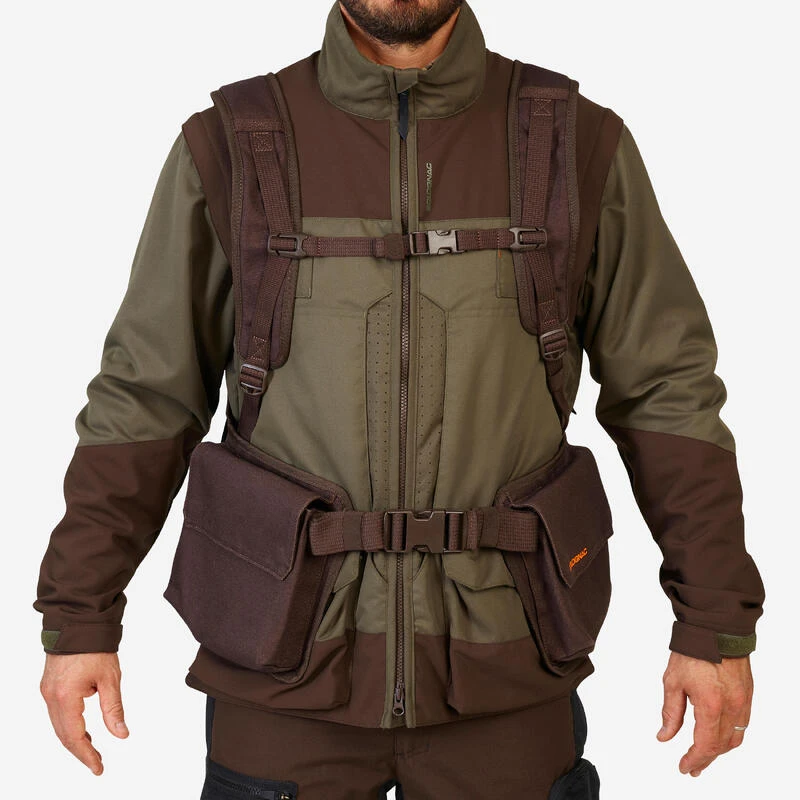 Gilet Chasse Résistant Homme - 900 Marron 2 Gilet Chasse Résistant Homme - 900 Marron – Image 2