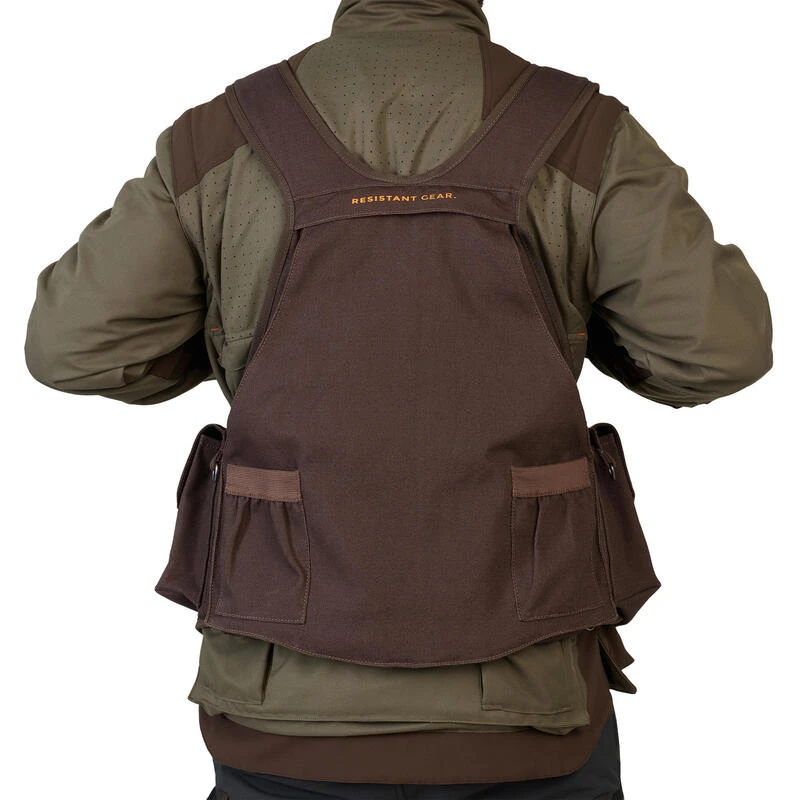 Gilet Chasse Résistant Homme - 900 Marron 3 Gilet Chasse Résistant Homme - 900 Marron – Image 3