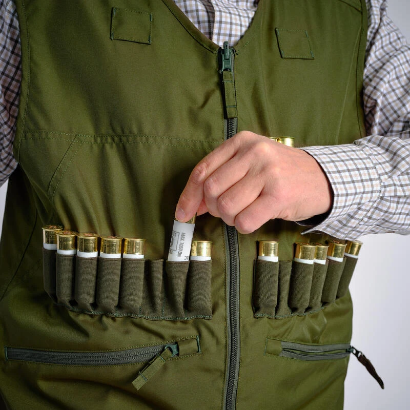 Gilet Chasse Réversible 500 Fluo/vert 4 Gilet Chasse Réversible 500 Fluo/vert – Image 4