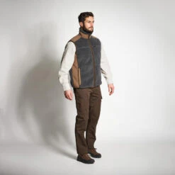 GILET POLAIRE SANS MANCHES MOUTONNE 500 GRIS 15 GILET POLAIRE SANS MANCHES MOUTONNE 500 GRIS -Échappée Nature gilet polaire sans manches moutonne 500 gris 7