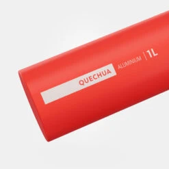 Quechua Gourde Alu 1L Avec Bouchon à Ouverture Rapide Pour La Randonnée - Rouge -Échappée Nature gourde alu 1l avec bouchon a ouverture rapide pour la randonnee rouge 2