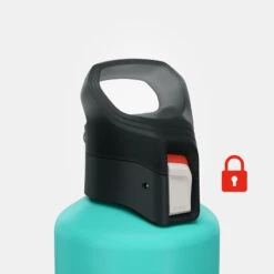 Quechua Gourde Alu 1L Avec Bouchon à Ouverture Rapide Pour La Randonnée - Vert -Échappée Nature gourde alu 1l avec bouchon a ouverture rapide pour la randonnee vert 3