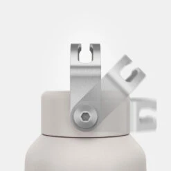 Quechua Gourde Inox 0,6L Avec Bouchon à Vis Pour La Randonnée - Blanc -Échappée Nature gourde inox 06l avec bouchon a vis pour la randonnee blanc 4