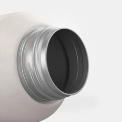 Quechua Gourde Inox 0,6L Avec Bouchon à Vis Pour La Randonnée - Blanc -Échappée Nature gourde inox 06l avec bouchon a vis pour la randonnee blanc 6