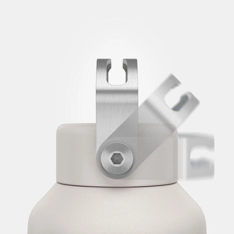 Quechua Gourde Inox 1L Avec Bouchon à Vis Pour La Randonnée - Blanc 5 Quechua Gourde Inox 1L Avec Bouchon à Vis Pour La Randonnée - Blanc – Image 5