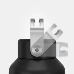 Quechua Gourde Inox 1L Avec Bouchon à Vis Pour La Randonnée - Noir -Échappée Nature gourde inox 1l avec bouchon a vis pour la randonnee noir 4