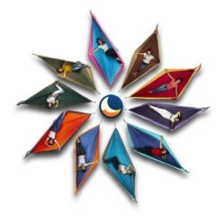 TICKET TO THE MOON Hamac King SizeAqua / Gris Foncé -Échappée Nature hamac king sizeaqua gris fonce 2