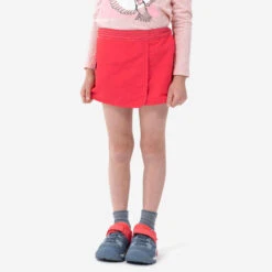 Quechua Jupe Short De Randonnée - MH100 KID Rose Corail -enfant 2-6 Ans -Échappée Nature jupe short de randonnee mh100 kid rose corail enfant 2 6 ans 3