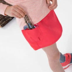 Quechua Jupe Short De Randonnée - MH100 KID Rose Corail -enfant 2-6 Ans -Échappée Nature jupe short de randonnee mh100 kid rose corail enfant 2 6 ans 4