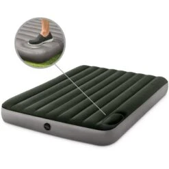 Matelas Gonflable - Intex Downy -2 Personnes - 152x203x25 Cm (BxLxH) -Échappée Nature matelas gonflable intex downy 2 personnes 152x203x25 cm bxlxh 4