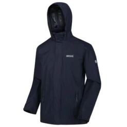 Regatta Matt Homme Randonnée Veste Imperméable - Bleu Marine / Orange