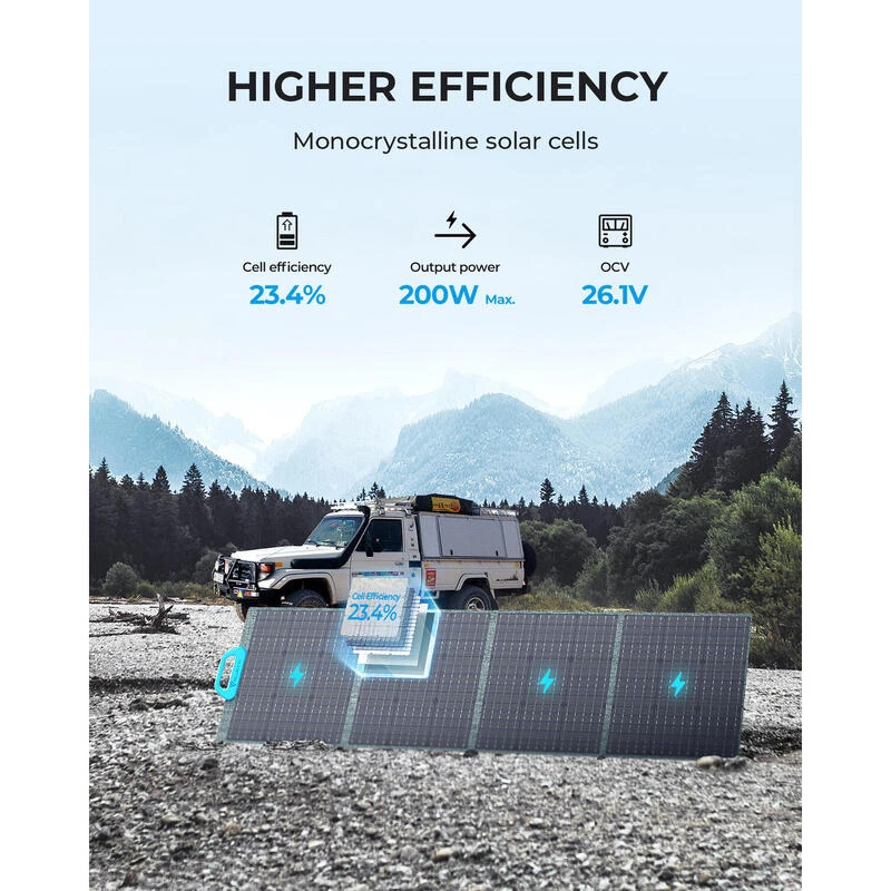 Panneau Solaire BLUETTI PV200 | 200 W 3 Panneau Solaire BLUETTI PV200 | 200 W – Image 3