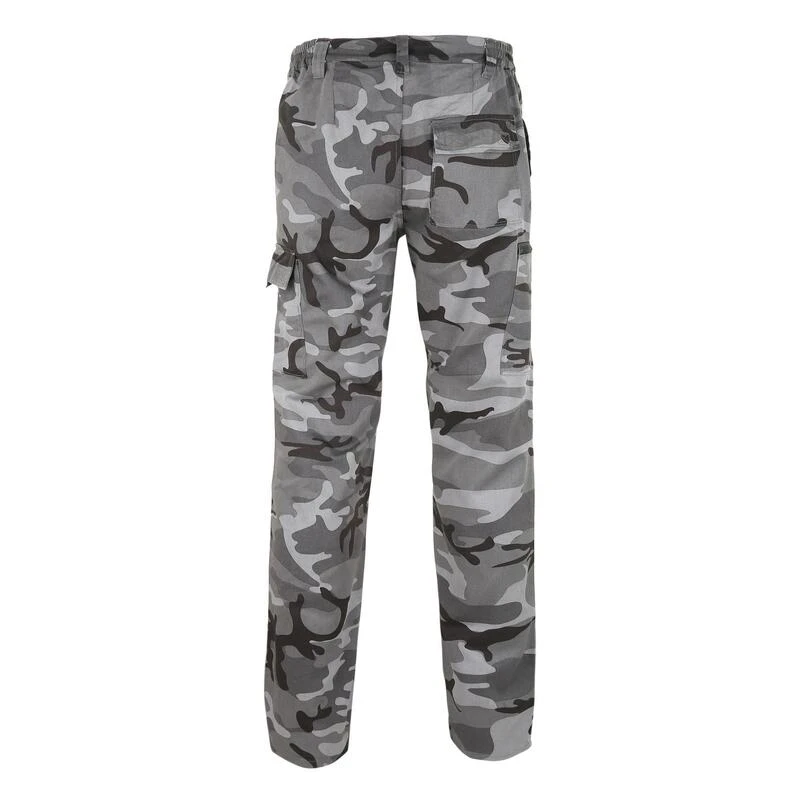 PANTALON CARGO RESISTANT STEPPE 300 CAMOUFLAGE WOODLAND NOIR 5 PANTALON CARGO RESISTANT STEPPE 300 CAMOUFLAGE WOODLAND NOIR – Image 5