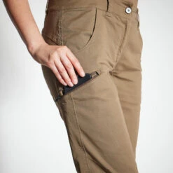 PANTALON CHASSE FEMME RESPIRANT 500 MARRON -Échappée Nature pantalon chasse femme respirant 500 marron 3